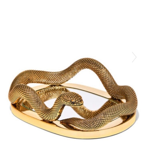 🐍 Bath & Body Works Gold Mirror Snake Body Care Vanity Decor Tray BRAND NEW 🐍 - Picture 12 of 12
